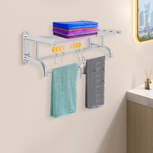 Wall mounted tier towel - mounted, 2-tier