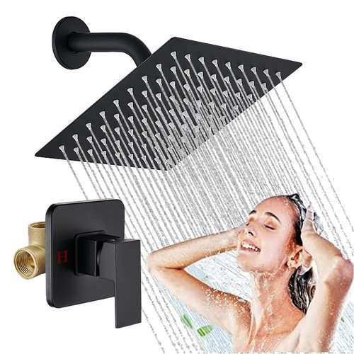 Wall mounted shower faucet set - wall,